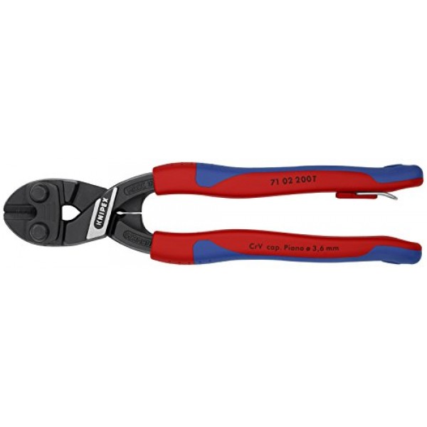 KNIPEX 도구 - CoBolt 컴팩트 볼트 커터, 다중 구성 요소, 테더 부착 장치(7102200TBKA)