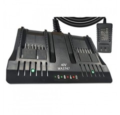 ANOPIW WA3747 듀얼 고속 충전기 Worx WA3747 40V 휴대용 충전기 교체 Worx 40V 배터리 WA3580 WG180 WG280 WG380 WG580 리튬 배터리와 호환…