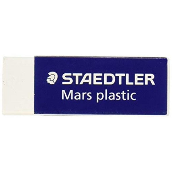 Staedtler Mars 라텍스 프리 지우개, 화이트, 1팩(STD52650)
