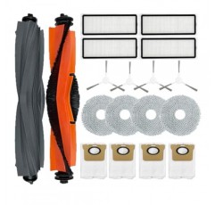 Dreametech Bot L10 Ultra / L10s Ultra 로봇 진공청소기 교체용 예비 부품 2 메인 브러시 4 사이드 브러시 4 필터 4 걸레 패드 4 먼지봉투 액세서리(18팩)