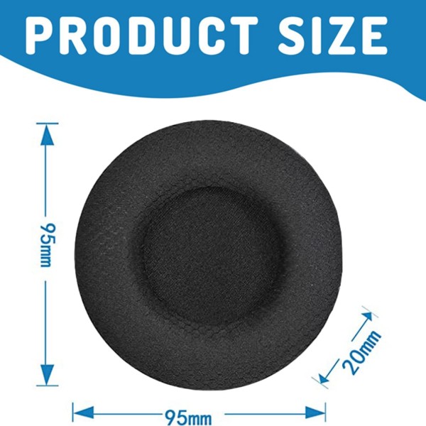 Steelseries Siberia V1, Siberia V2, Siberia V3 Prism 게임용 헤드폰 Earpads, Memory Foam Net Cloth Earpads 헤드셋 교체 부품(검은색) Style Cinq용 Adhiper 교체용 이어패드