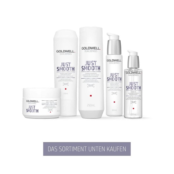 고르지 못한 모발을 위한 Goldwell Dualsenses Just Smooth 6 Effects Serum, 100ml