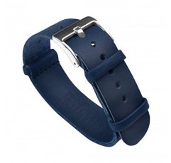 BARTON 가죽 NATO® 스타일 시계 스트랩 - 색상, 길이 및 너비 선택 - 18mm, 20mm, 22mm, 24mm 밴드
