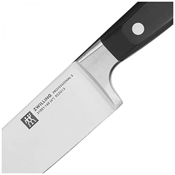 ZWILLING Professional S 6인치 Razor-Sharp 독일 셰프 칼, 거의 300년 동안 완벽해진 특수 포뮬러 스틸을 사용하여 회사 소유의 독일 공장에서 제작, 식기세척기 사용 가능