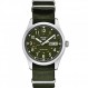 남성용 SEIKO SRPG33 시계 - 5가지 스포츠 - 수동 와인딩 무브먼트가 포함된 자동, 그린 다이얼, 스테인레스 스틸 케이스, 그린 나일론 스트랩, 100m 방수 및 요일/날짜 표시
