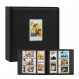 Fujifilm Instax Mini 카메라용 360 포켓 사진 앨범 Fujifilm Instax Mini 11 12 9 40 Evo Liplay 8 7+ 즉석 카메라(검은색)