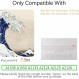 버킨 아츠 아이패드 미니 4세대/5세대 Generation Case(7.9인치) 2019 2018 2017 2016 2015 Art Landscape 보호 케이스, 접이식 스탠드 펜 홀더 자동 슬립/웨이크 그레이 보호(호쿠사이 -