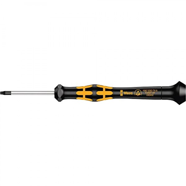 Wera 05030402001 TX6x40mm Kraftform 1567 홀딩 기능이 있는 마이크로 Torx 드라이버