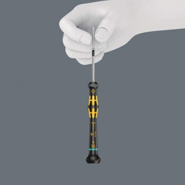 Wera 05030402001 TX6x40mm Kraftform 1567 홀딩 기능이 있는 마이크로 Torx 드라이버