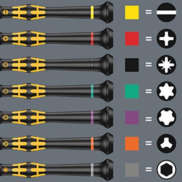 Wera 05030402001 TX6x40mm Kraftform 1567 홀딩 기능이 있는 마이크로 Torx 드라이버