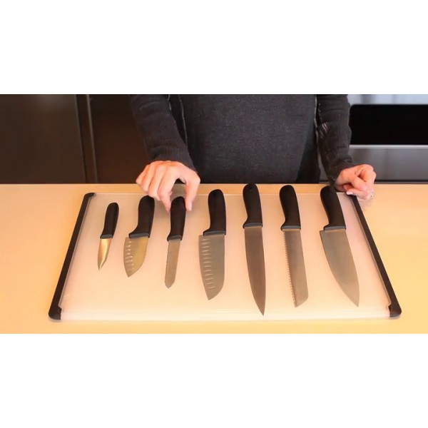 OXO Good Grips 5인치 톱니 모양의 만능 칼, 실버/블랙