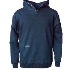 Arborwear 남성용 두 배 두꺼운 후드 풀오버 스웨트 셔츠 - 스냅 넥 칼라와 핸드워머 파우치가 있는 헤비급 후드티