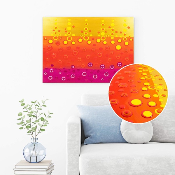 Viva Decor Blob Paint Set (Bubble Kiss, 5 x 90 ml) - Blob Painting Dot Painting Art용 바로 사용할 수 있는 페인트 세트 - 캔버스용 도트 도구, Mandala Bubble Kiss 90 ml (5개 팩)