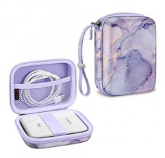 Canon Ivy Mini/Canon Ivy 2 Mini/Ivy CLIQ/Ivy CLIQ+/ Ivy CLIQ2/ Ivy CLIQ+2 즉석 카메라 포토 프린터용 Fintie 보호 케이스 - 충격 방지 하드 쉘 휴대용 케이스, 라일락 대리석