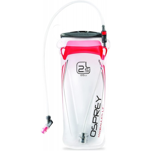 Osprey Hydraulics 2.5L 수화 저장통 - 10-20L 팩용 빨간색 및 초경량 고비스 레인커버(XS)