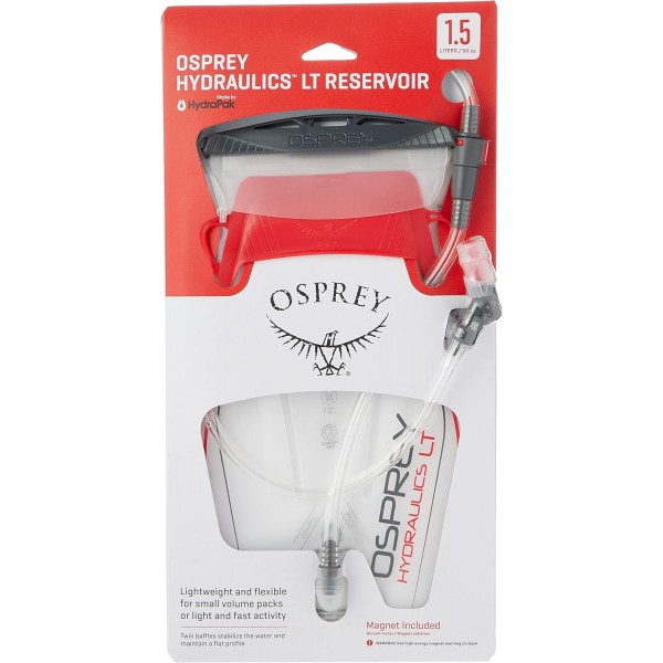 Osprey Hydraulics 2.5L 수화 저장통 - 10-20L 팩용 빨간색 및 초경량 고비스 레인커버(XS)