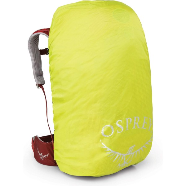 Osprey Hydraulics 2.5L 수화 저장통 - 10-20L 팩용 빨간색 및 초경량 고비스 레인커버(XS)