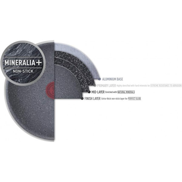 테팔 내추럴포스 G2662902 소스팬 18cm(2.1L) Easy Clean Minerals Natural Minerals Thermo-Signal™ Healthy Cooking Induction Mijoter Made in France