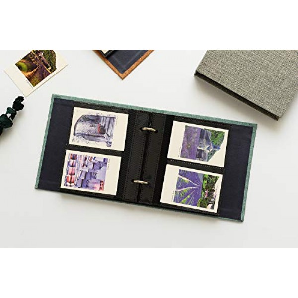 Ablus 100 포켓 미니 사진 앨범 - Fujifilm Instax Mini 9 Mini 8 Mini 90 Mini 25, Polaroid Snap PIC-300, Kodak Mini 3인치 필름(회색)에 적합