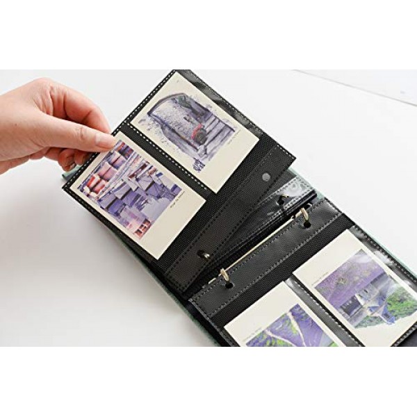 Ablus 100 포켓 미니 사진 앨범 - Fujifilm Instax Mini 9 Mini 8 Mini 90 Mini 25, Polaroid Snap PIC-300, Kodak Mini 3인치 필름(회색)에 적합