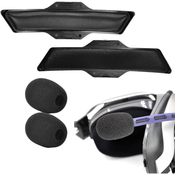 Yaowanguan A50 Gen 3 Mod Kit - Astro Gaming A50 무선 헤드셋 Gen 3, 이어 패드/컵/패드, 마그네틱 클립이 있는 액세서리(검은색 패브릭) 통기성 패브릭 모드 키트용 교체용 두꺼운 