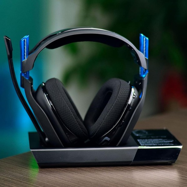Yaowanguan A50 Gen 3 Mod Kit - Astro Gaming A50 무선 헤드셋 Gen 3, 이어 패드/컵/패드, 마그네틱 클립이 있는 액세서리(검은색 패브릭) 통기성 패브릭 모드 키트용 교체용 두꺼운 