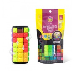 R.Y.TOYS 회전 및 슬라이드 퍼즐 디자인 특허, Fidget Toys(순서 복원/패턴 생성) 8가지 색상, 7개 레이어 - 빠른 플레이를 위한 조각 분리, 두뇌 자극, 감각 장난감, 생일 선물