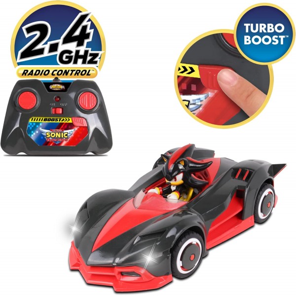 Sonic Racing 2.4Ghz 원격 제어 자동차 터보 부스트 포함 | 섀도우 더 헤지혹