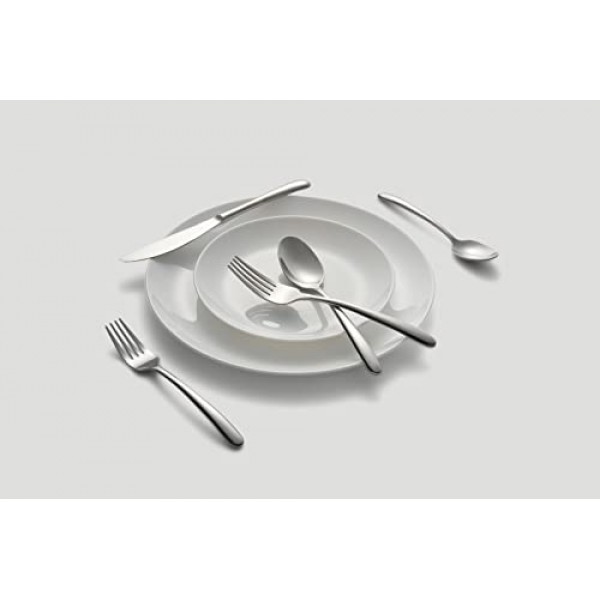 Cambridge Silversmiths Jude Mirror 45피스 식기 세트, 8인용 서비스, 실버