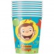 Curious George 9oz 파티 컵 [팩당 8개]