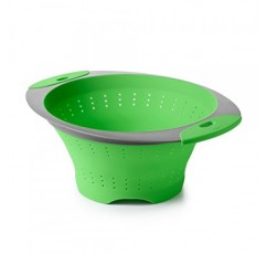 OXO Good Grips 실리콘 접이식 소쿠리, 3.5쿼트, 녹색