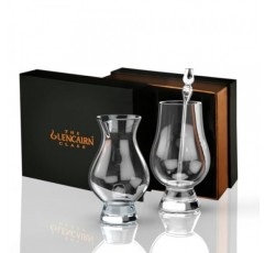 GLENCAIRN 위스키 잔과 물 주전자 및 물방울 선물 세트