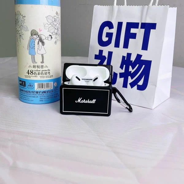 Airpods Pro 보호 커버, Airpods Box용 장식 케이스, Apple Airpods Pro와 호환 가능, 실리콘 케이스 Airpods, Airpods Pro Case Funny(사운드 박스)