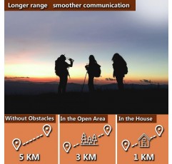 성인용 워키토키 이어버드가 있는 장거리 양방향 라디오 PMR Walky Talky VOX 핸즈프리 5KM 손전등 LCD Backit Orange + Earpiece