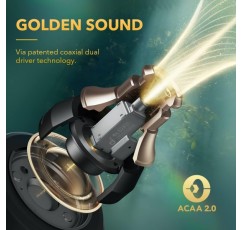 Soundcore Liberty 3 Pro ACAA 2.0, HearID ANC, Hi-Res 오디오, 마이크 6개, 32H 배터리, 듀얼 오디오 드라이버(나이트 스카이)(리퍼비시) 포함 능동형 소음 제거 헤드폰 미드나잇 블랙