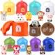 Dreamon Montessori Toys 1 2 3 세 이상 스태킹 컵 농장 동물과 아기 모터 기술 장난감 손가락 인형 스태킹 컵 교육 완구 1 2 3 Year Kids