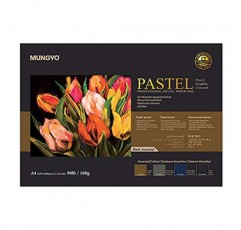 MUNGYO 프로페셔널 파스텔 종이패드 A4사이즈 오일파스텔용, 드라이파스텔 30매(다크모듬)