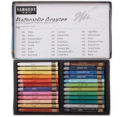 Sargent Art 22-1124 프리미엄 수채화 크레용 24개