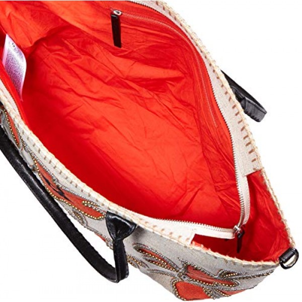 Desigual 여성 볼스_히비스커스 락 홀박스 핸드백 레드(로조난자), 레드(로조난자)