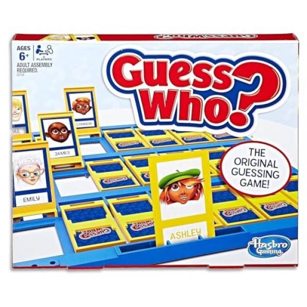 Hasbro Gaming 누구를 맞춰보세요? 6세 이상 어린이를 위한 2인용 오리지널 추측 게임