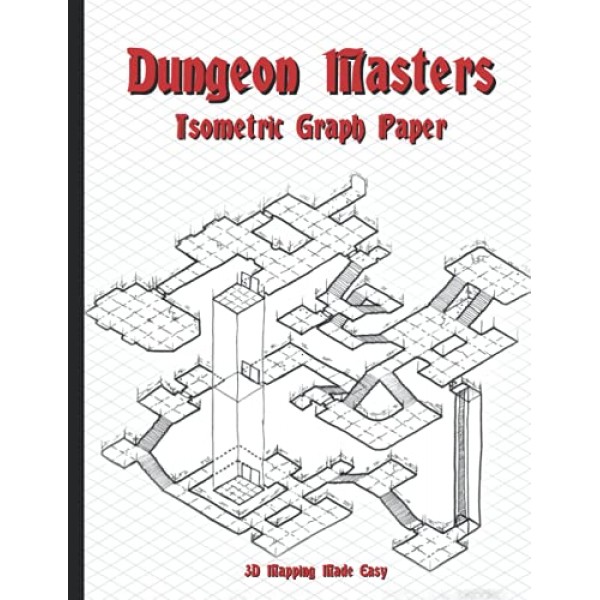 Dungeon Masters 아이소메트릭 그래프 용지: 간편한 3D 매핑