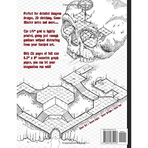Dungeon Masters 아이소메트릭 그래프 용지: 간편한 3D 매핑