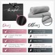 THE PERFECT AIRCARE 극세사 헤어 타올 랩 절대 떨어지지 않는 극세사 곱슬 머리 방지 터번 - Curly Girl Method Approved & Big (40' x 27.5") 1 Schwarz