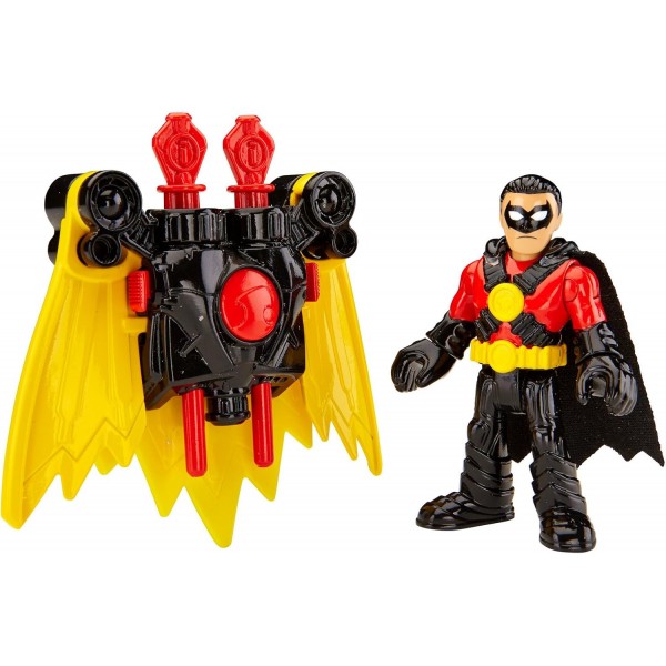 DC Fisher-Price - Imaginext Super Friends - Red Robin with Cape - 1 x 미니 피규어 + 액세서리