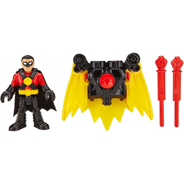 DC Fisher-Price - Imaginext Super Friends - Red Robin with Cape - 1 x 미니 피규어 + 액세서리