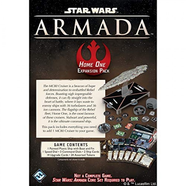 Star Wars Armada Home One 확장팩 | 미니어처 전투 게임 | 성인과 청소년을 위한 전략 게임 | 14세 이상 | 2명의 플레이어 | 평균 플레이 시간 2시간 | Fantasy Flight Games 제작 4. Rebe