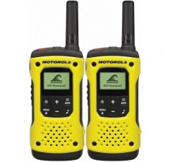 Motorola TLKR T92 H2O PMR 라디오(IP67, 내후성, 최대 10km 범위), 2개 및 Motorola Talkabout T82 Extreme PMR 라디오 - Motorola Talkabout 트윈팩 번들