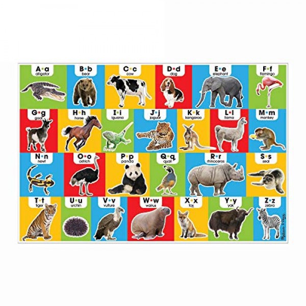 Melissa & Doug 동물 알파벳 바닥 퍼즐 - 24피스