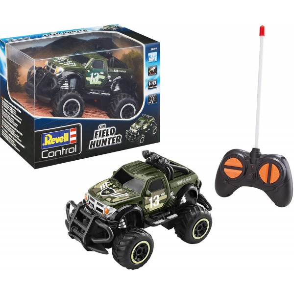 Revell Control Dodge RAM I 원격 제어 장난감 자동차 I 볼륨감 있는 타이어 및 래밍 로드 I 견고하고 내구성 있는 구조 I 야외 사용에 적합 I 8세, 14cm 27MHz 이상의 어린이에게 