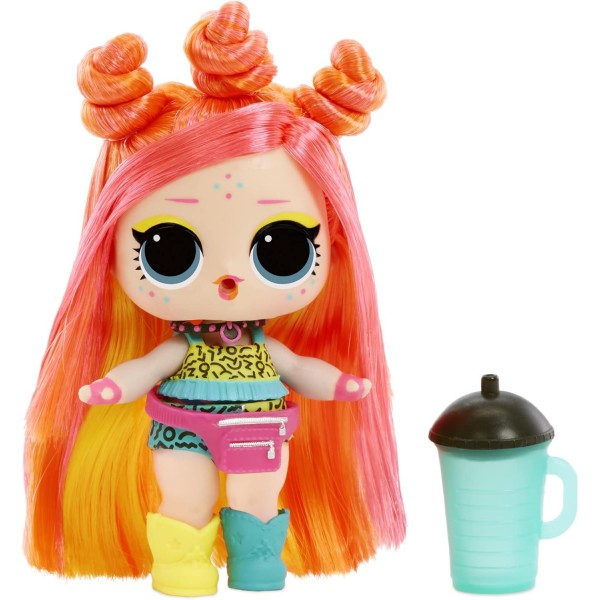 LOL Surprise Hair Hair Hair Tots - 의상, 신발, 액세서리 등을 포함하여 맞춤형 헤어스타일링 및 10가지 서프라이즈가 포함된 멋진 인형 1개 - 다양한 수집 가능 - 4세 이상 어린
